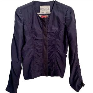 Rachel Roy Women's Blue Ruched Jacket 4